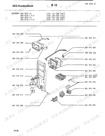 Взрыв-схема микроволновой печи Aeg MICROMAT DUO 4274LD - Схема узла Section2